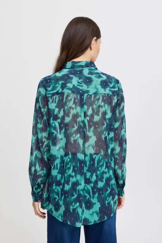Fairlie Top -- Green Blue
