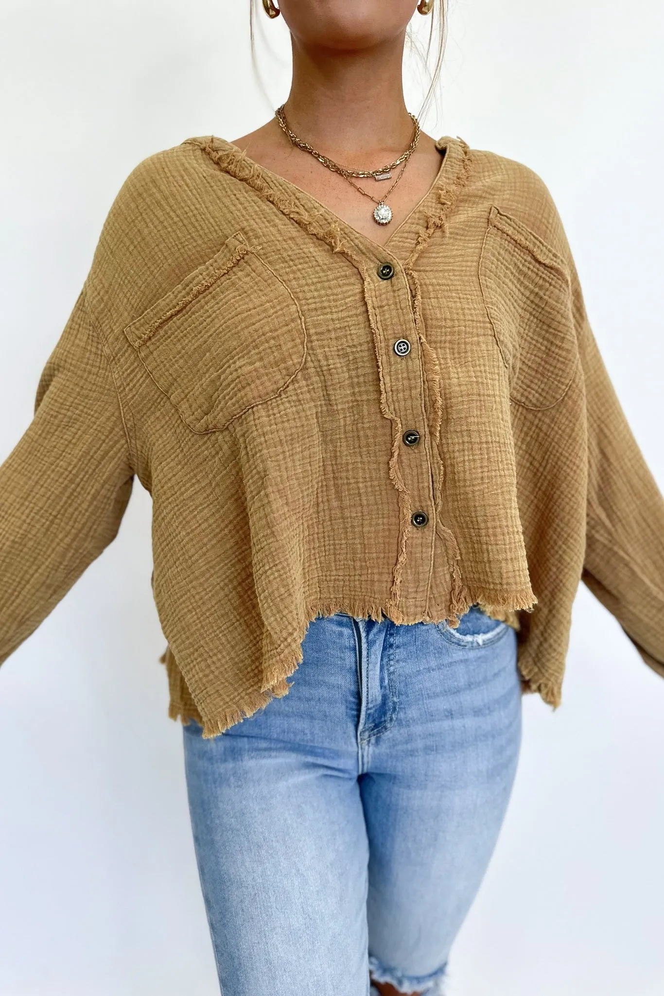 Fall Button Down Top Coco