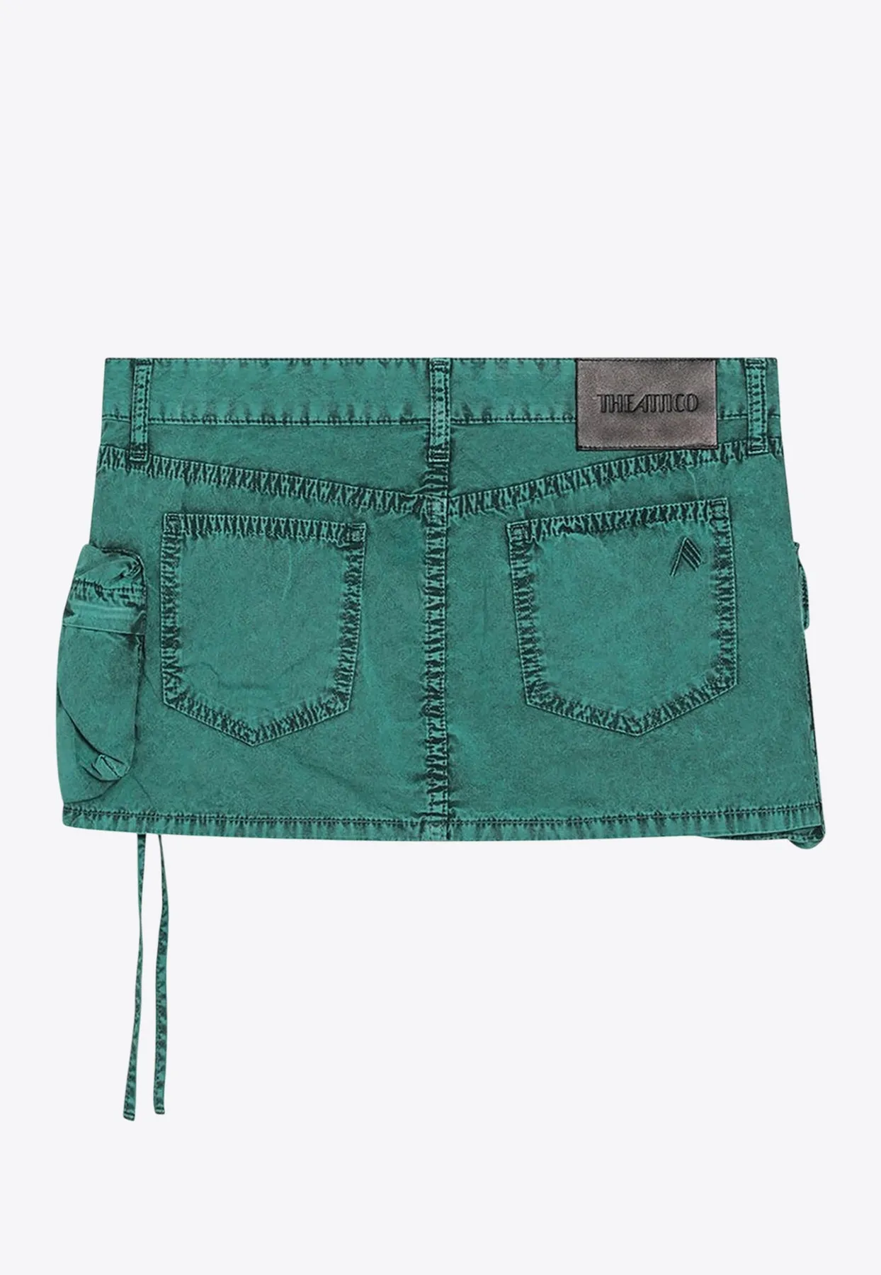 Fay Mini Cargo Denim Skirt
