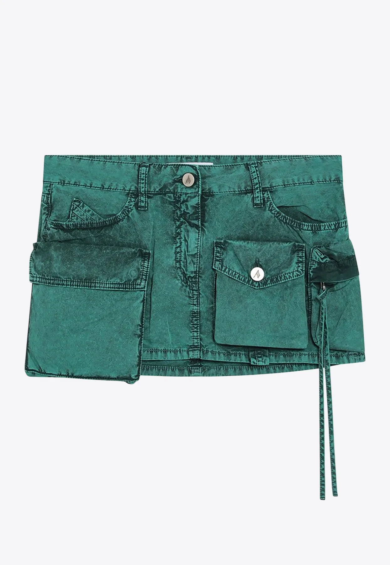 Fay Mini Cargo Denim Skirt