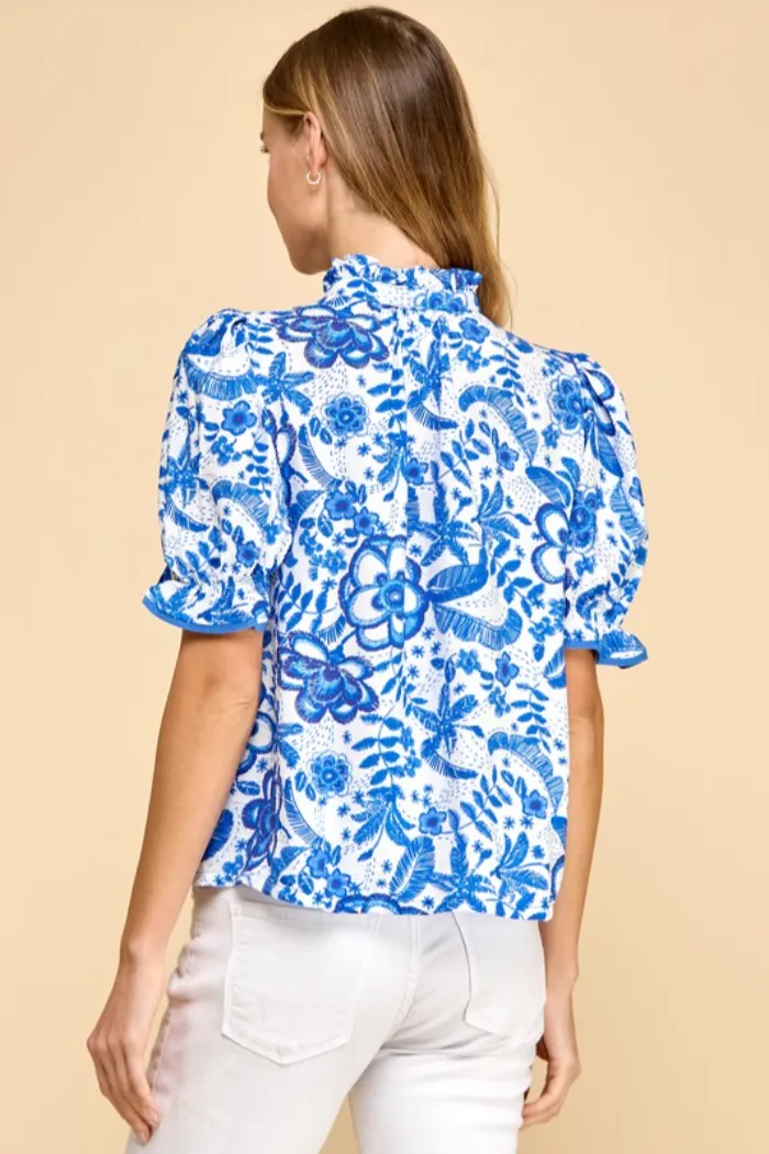 Floral Button Down Top