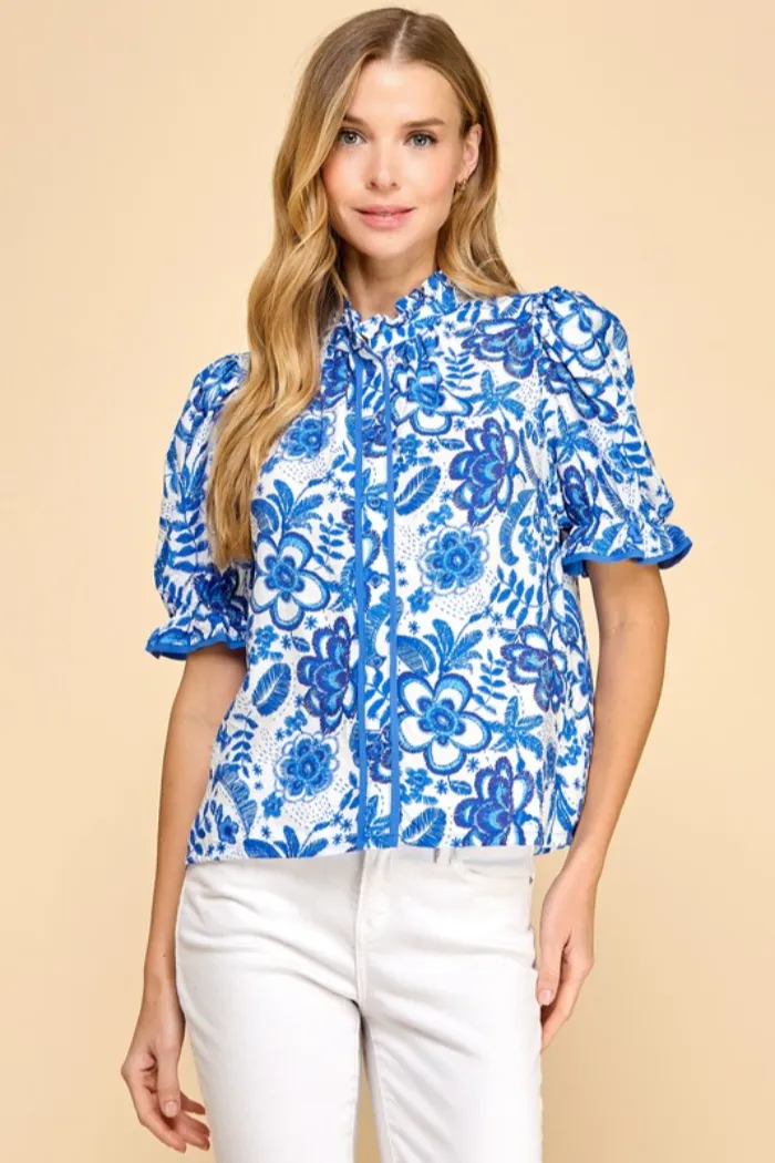 Floral Button Down Top