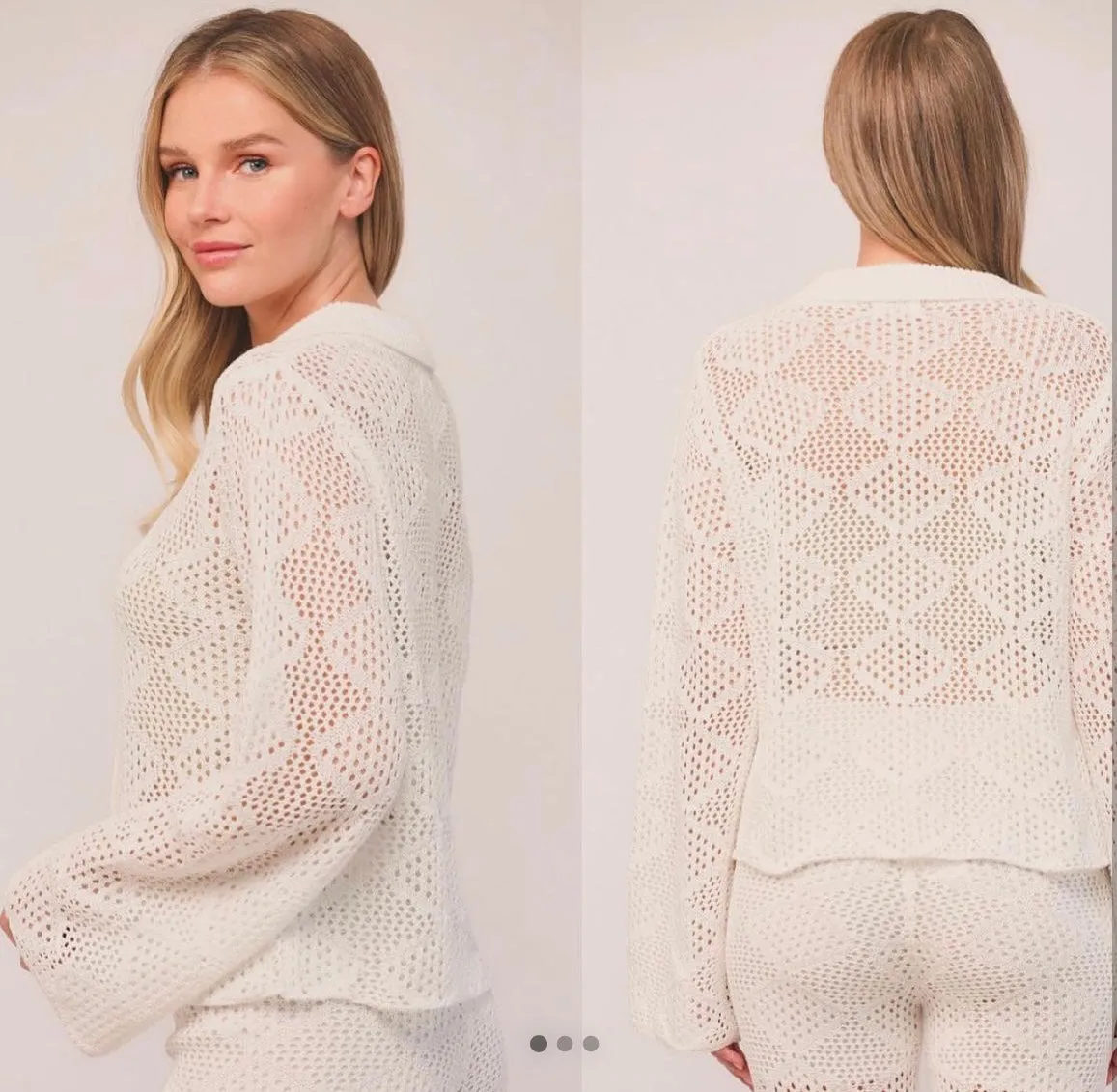 Floral Mesh Button Down Top