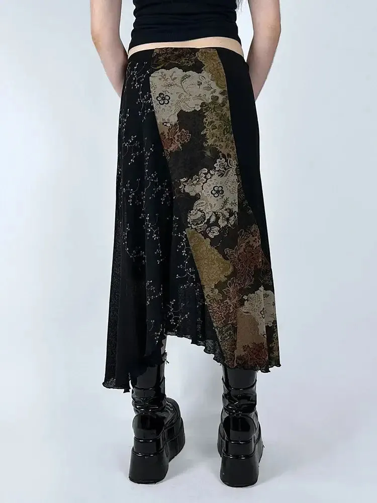 Floral Midi Skirt
