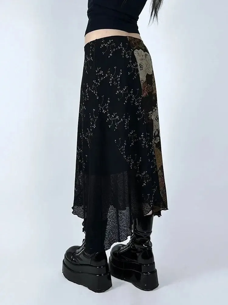 Floral Midi Skirt