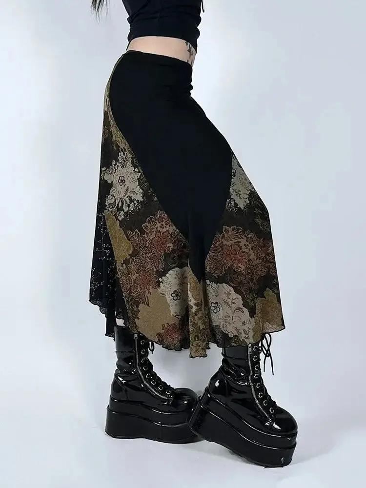 Floral Midi Skirt