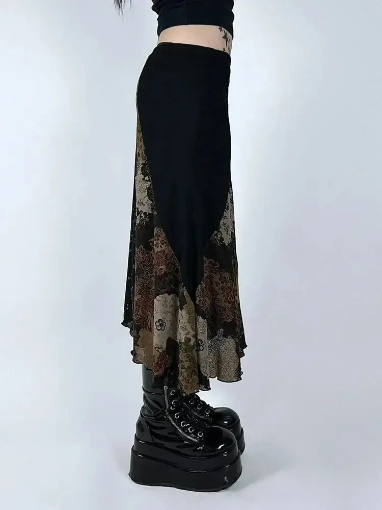 Floral Midi Skirt