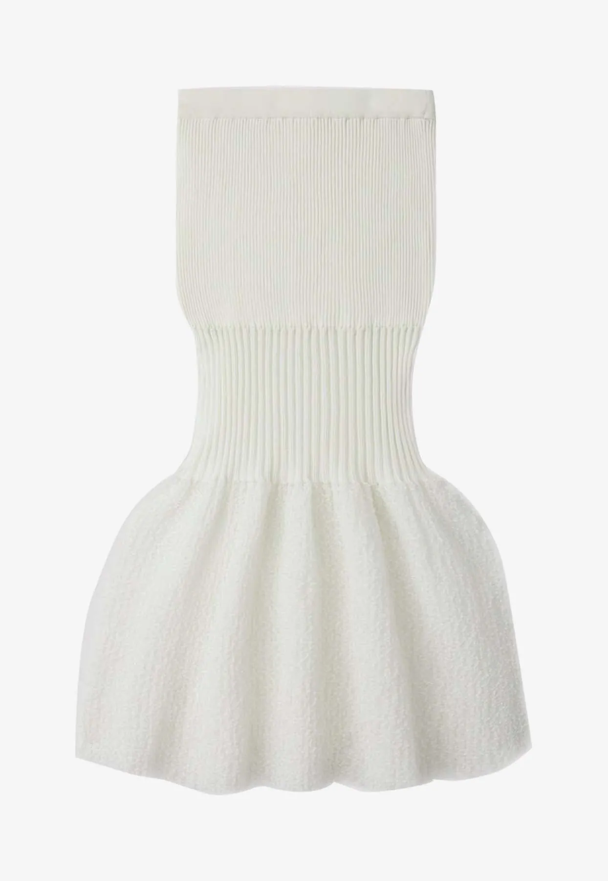 Fluted Ornament Midi Mermaid Skirt