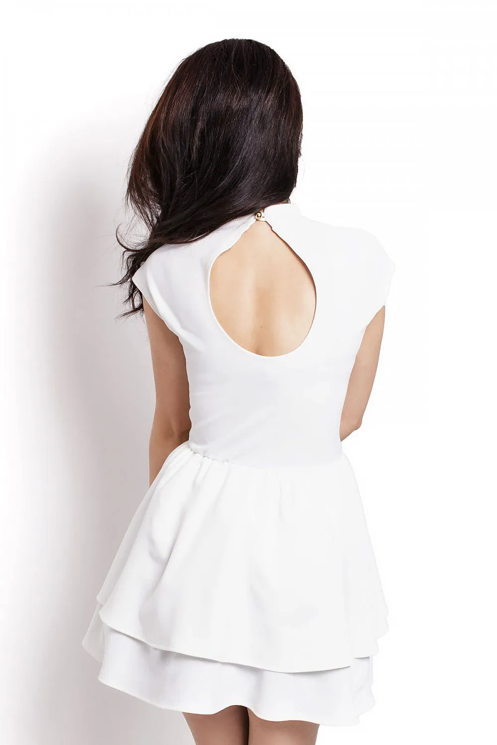 Frill Detail Flared Cocktail Dress