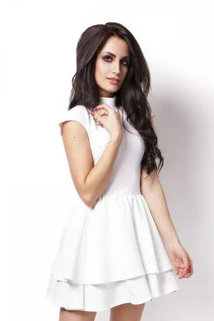 Frill Detail Flared Cocktail Dress