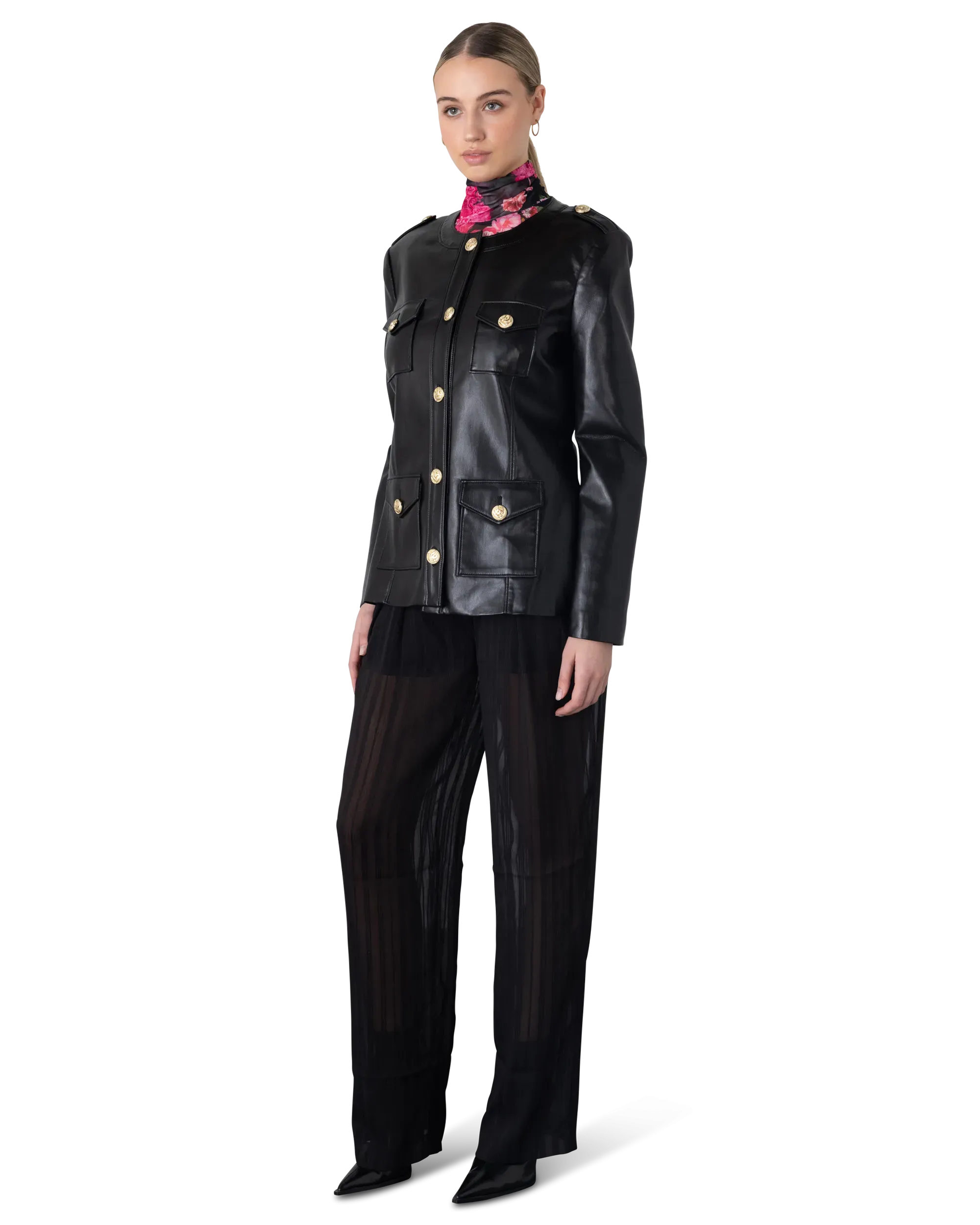Generation Love Larsine Vegan Leather Blazer