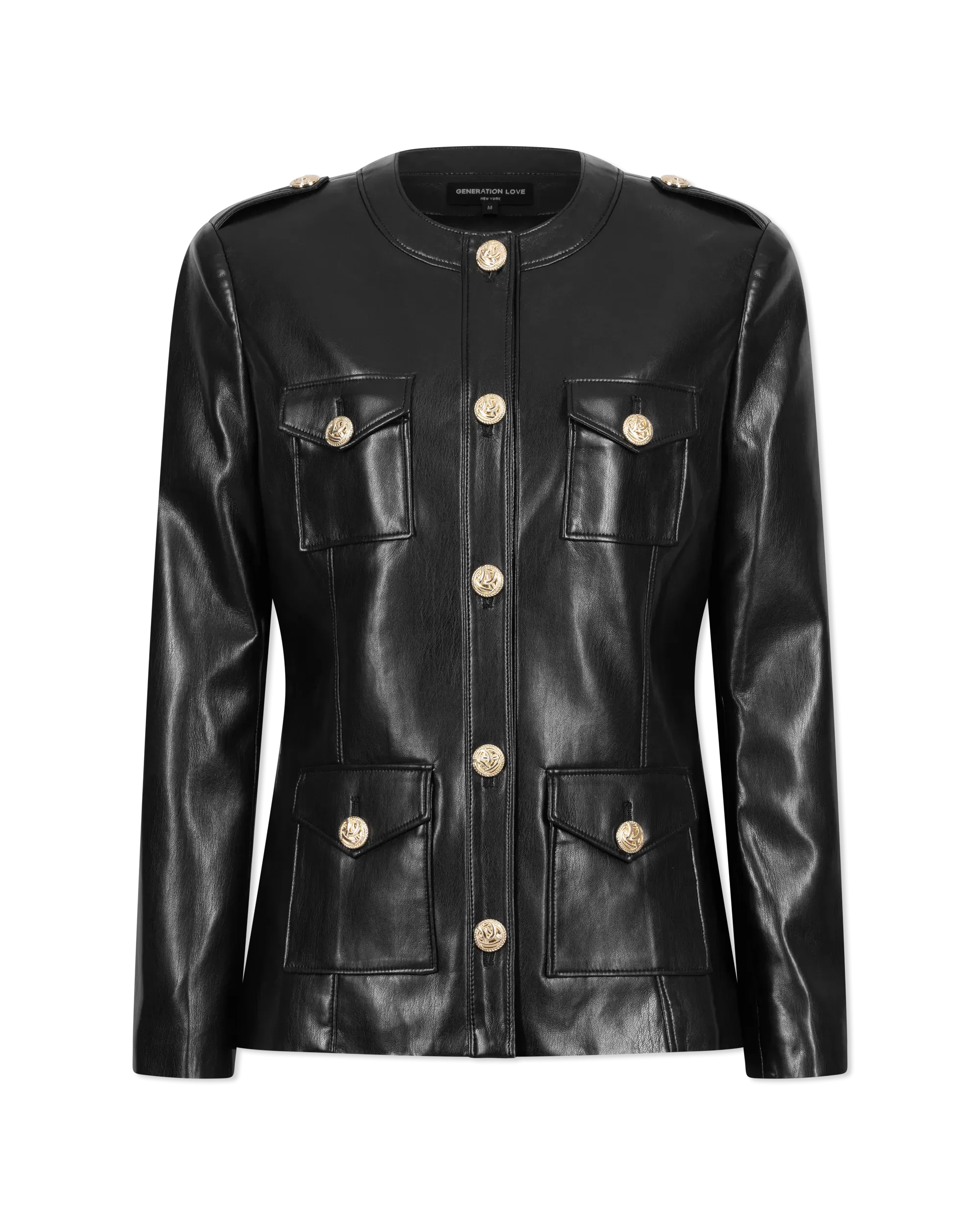 Generation Love Larsine Vegan Leather Blazer