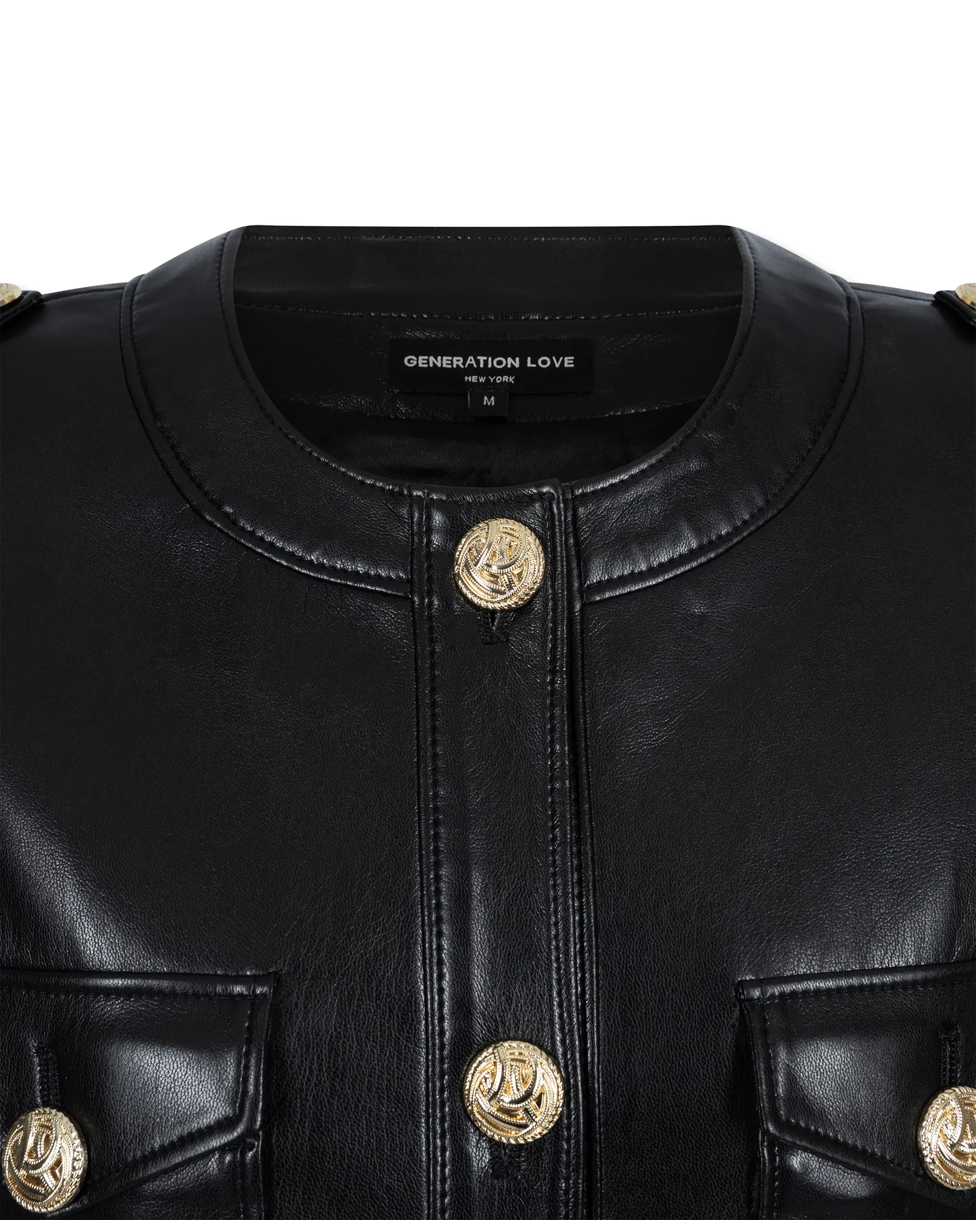 Generation Love Larsine Vegan Leather Blazer