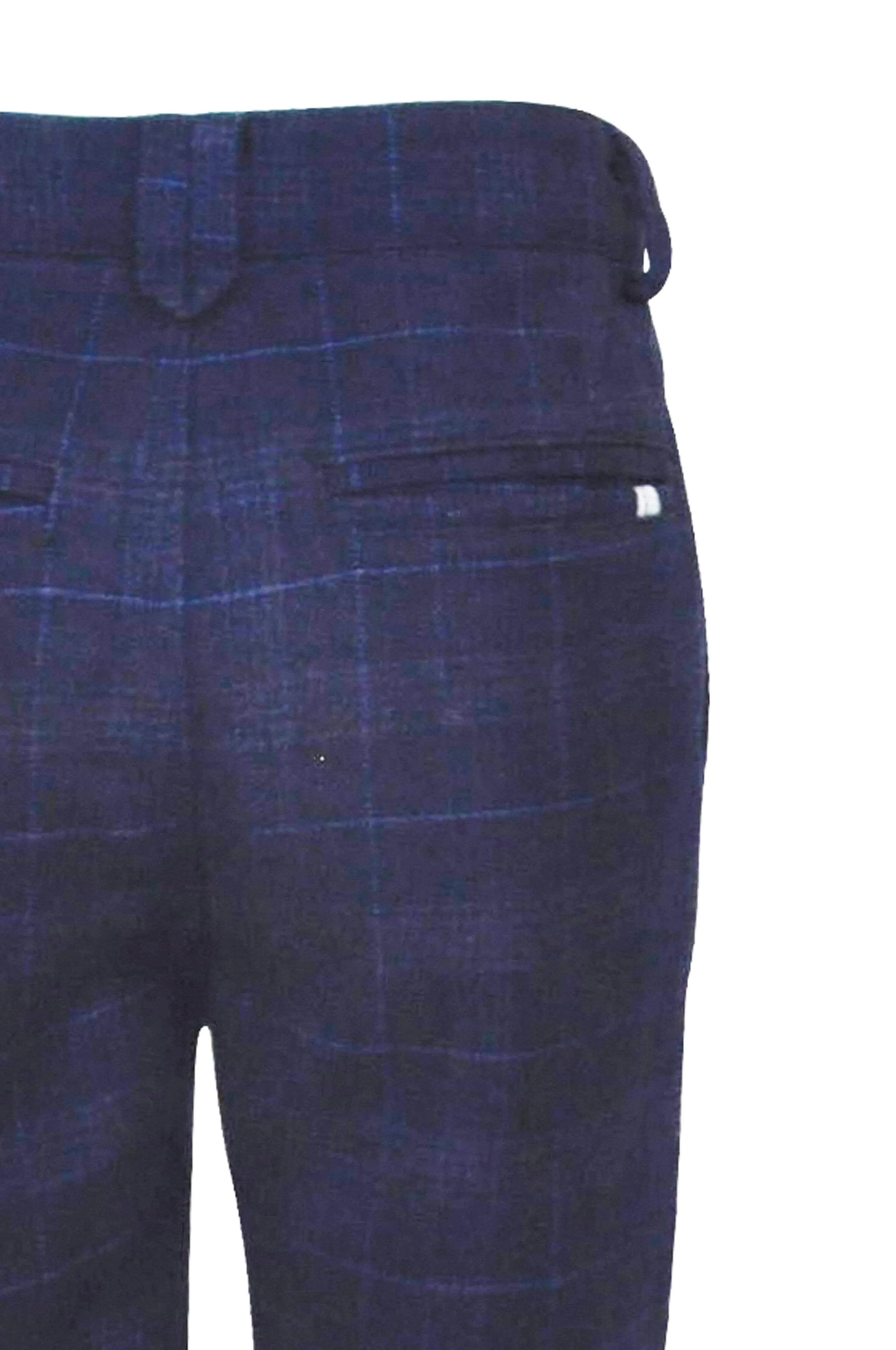 George : Blue checked trousers