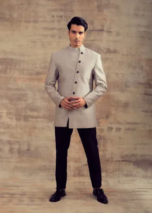 Grey Color Indo Western Jacket