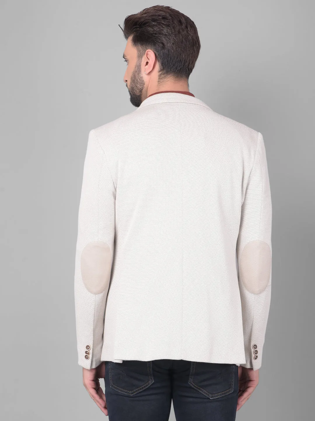 Grey Single Breasted Blazer