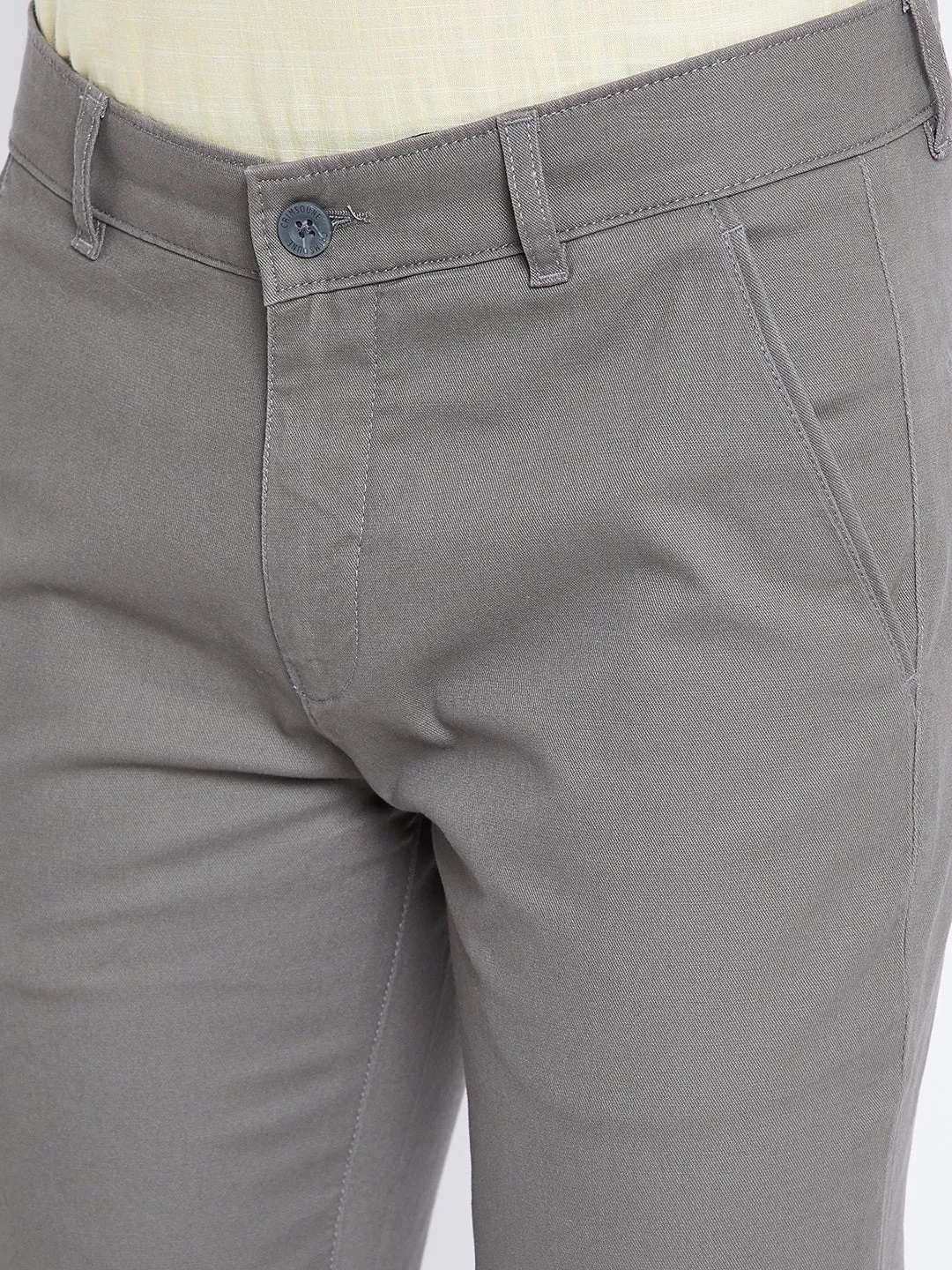 Grey Slim Fit Trousers