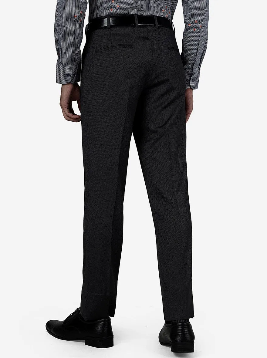 Grey Solid Slim Fit Formal Trouser | JB Studio