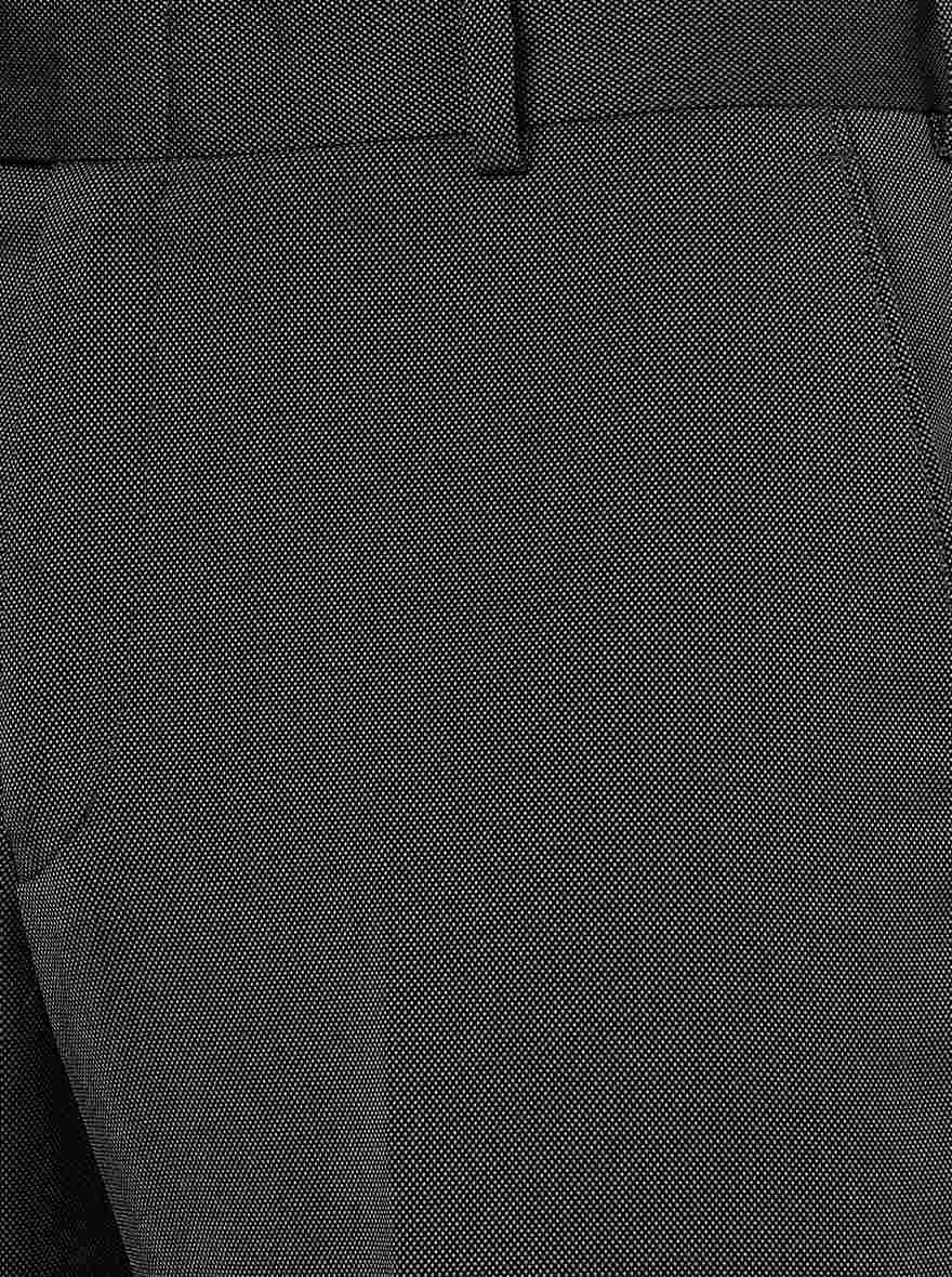 Grey Solid Slim Fit Formal Trouser | JB Studio