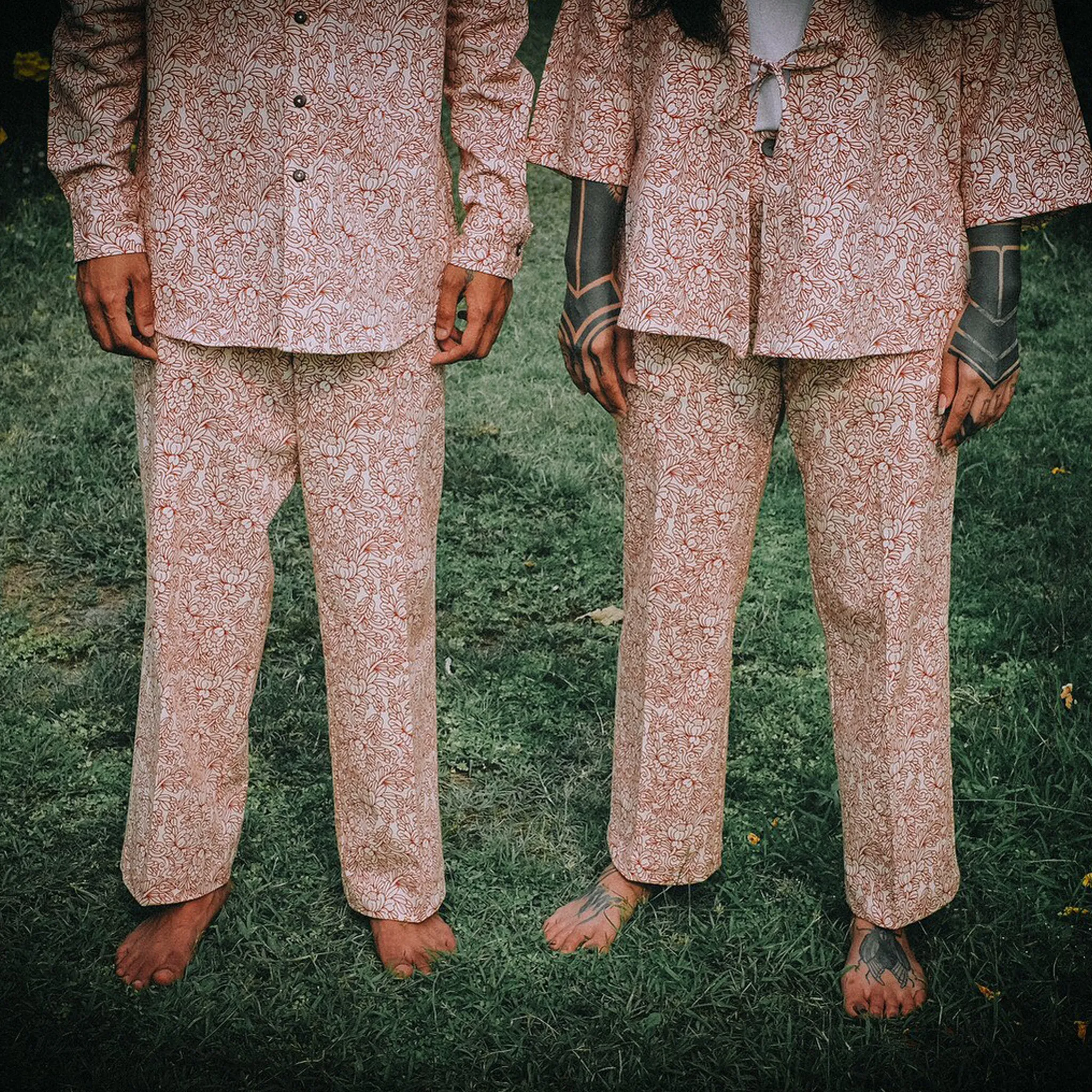 GUY LE TATOOER X LOCO MOSQUITO "THE NEW SUN" MENS TROUSERS