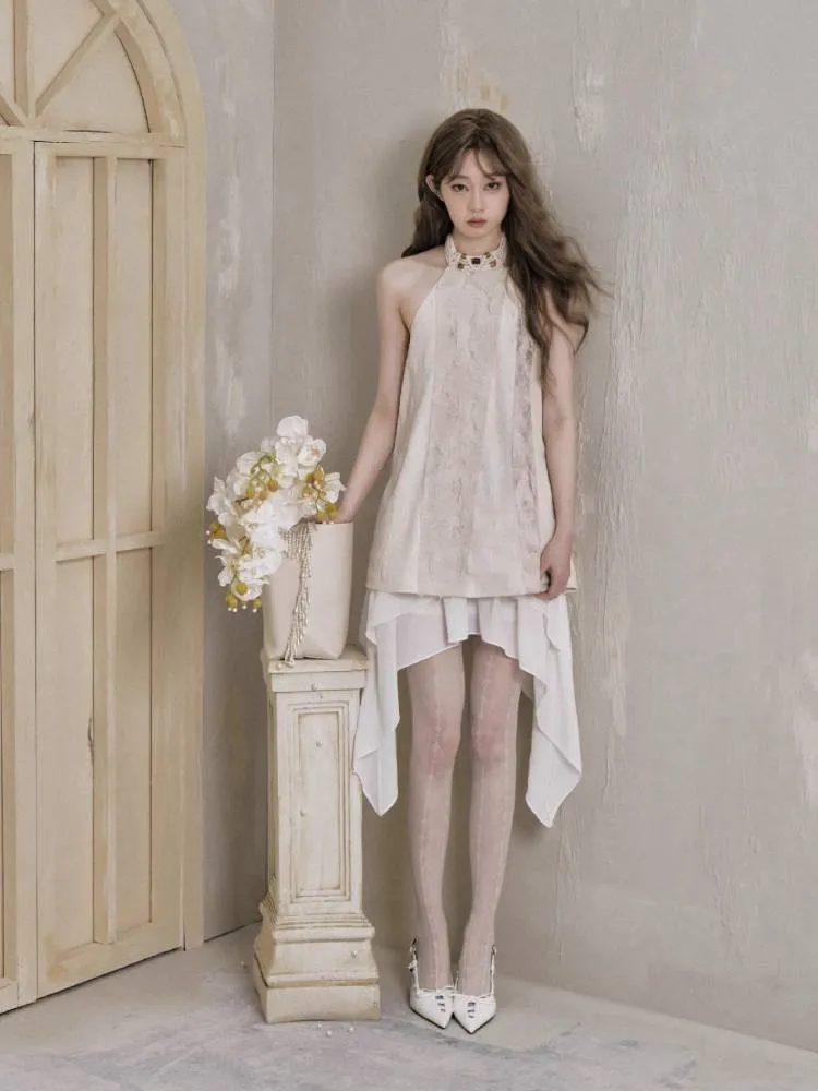Halter neck sleeveless tops【s0000009248】