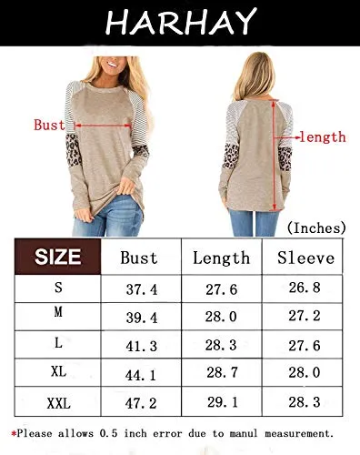 HARHAY Women's Leopard Print Tunic