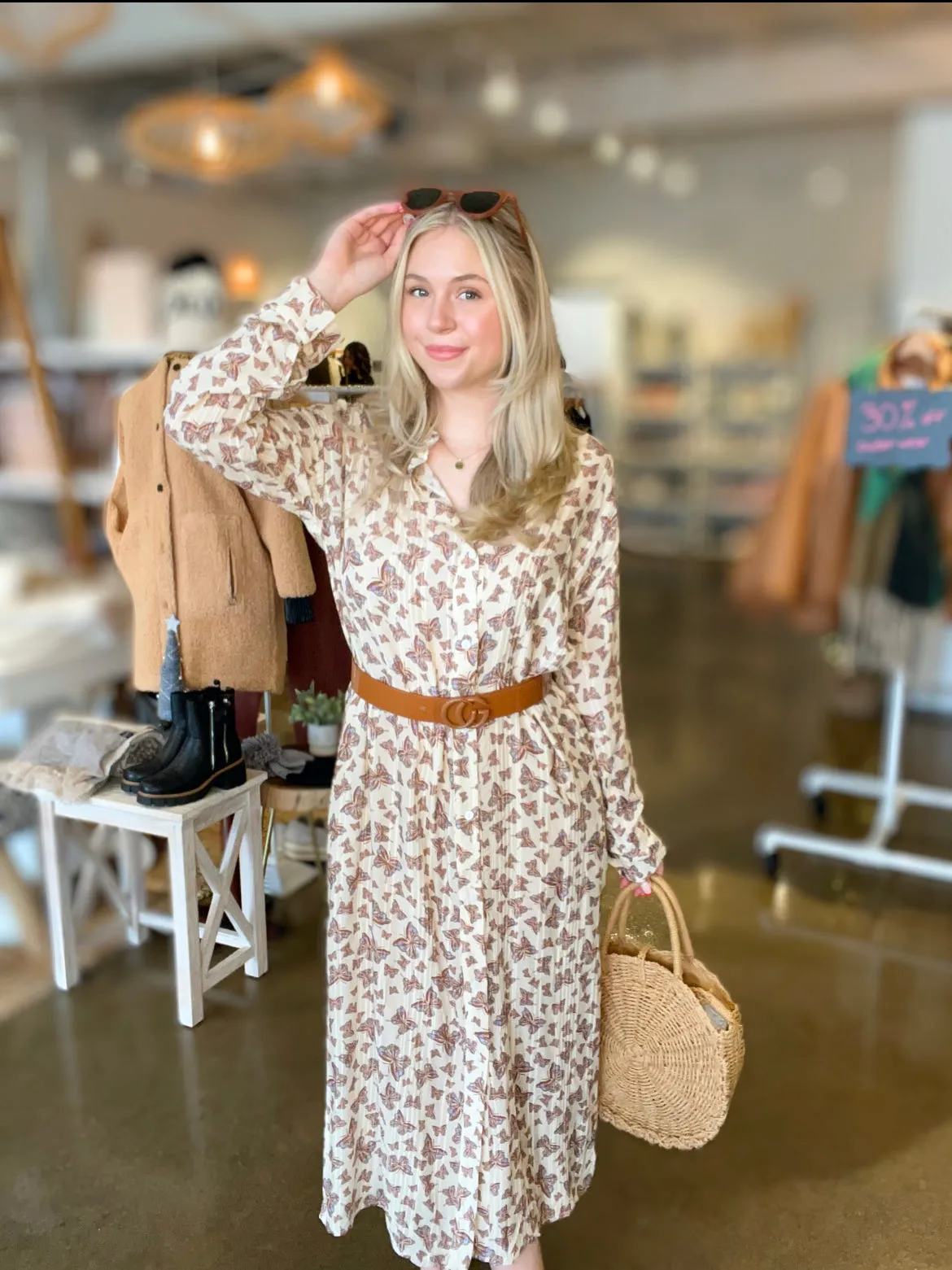 Heart Flutters Midi Shirt