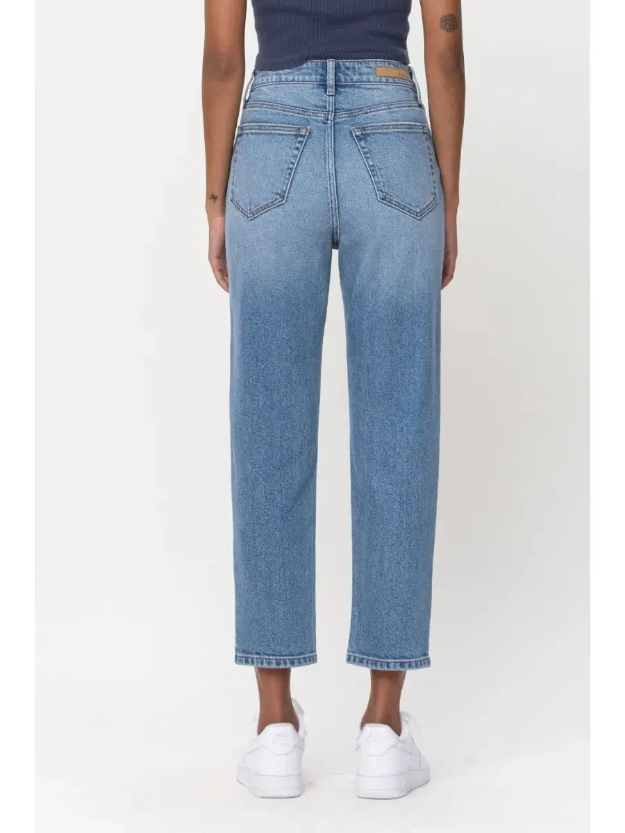 High Rise Crop Straight