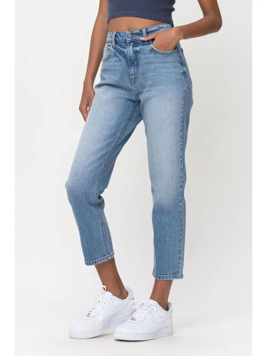 High Rise Crop Straight
