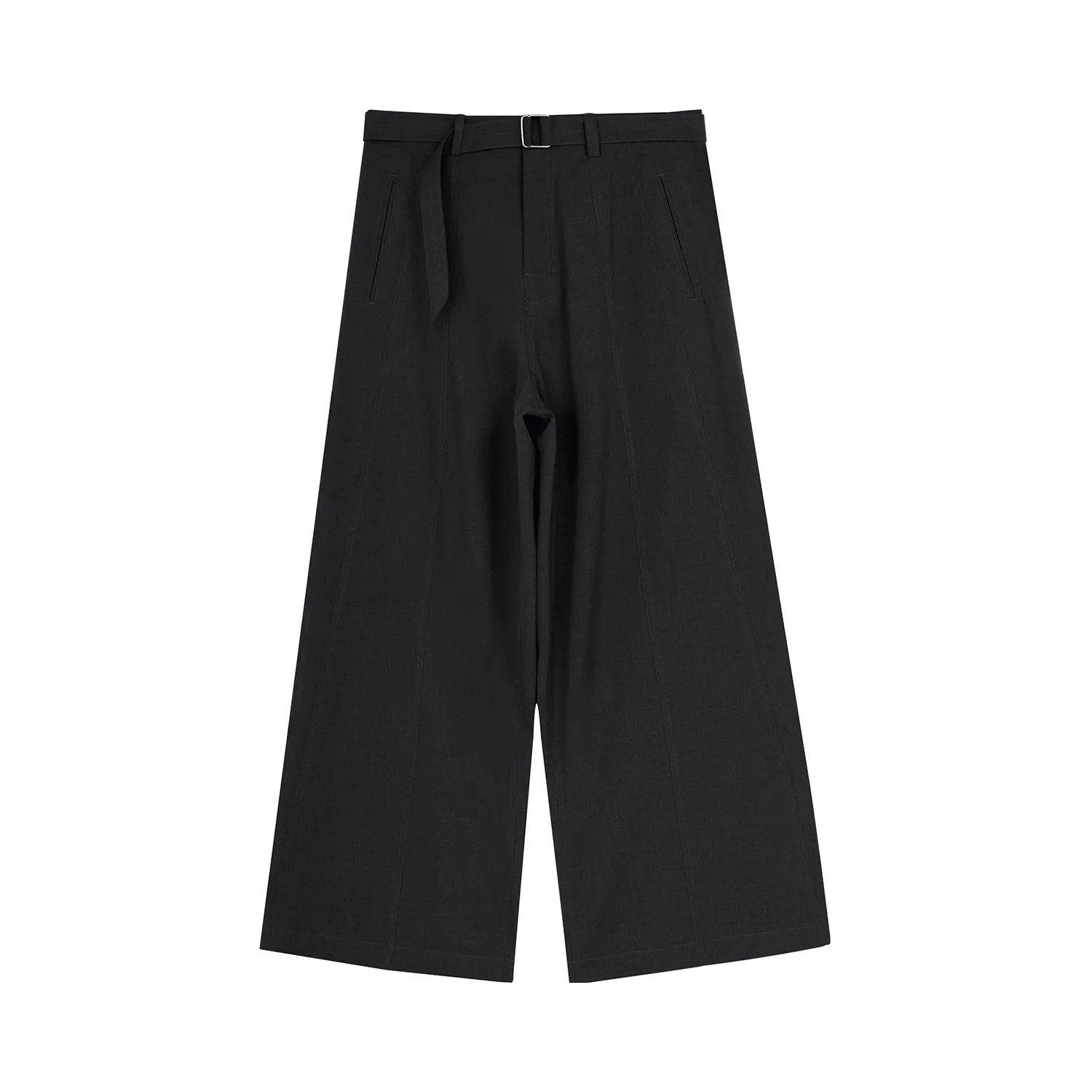 High-Waist Wide-Leg Trousers