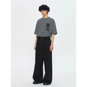 High-Waist Wide-Leg Trousers
