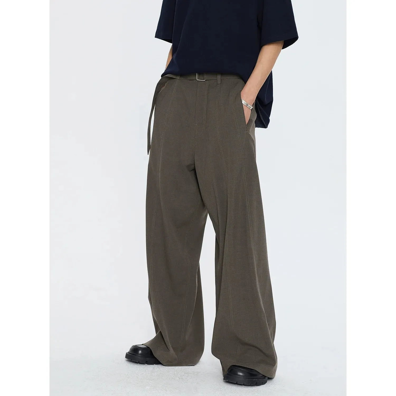 High-Waist Wide-Leg Trousers