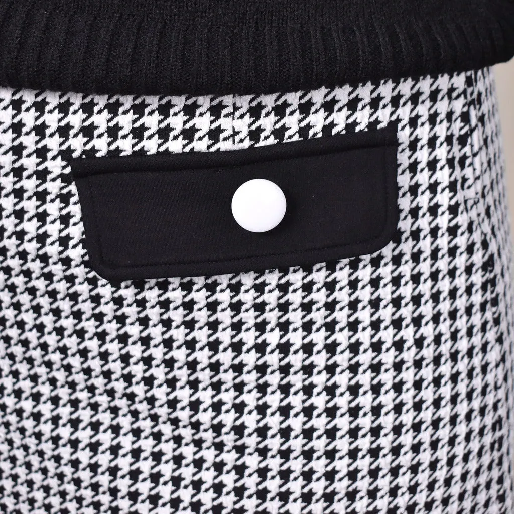 Houndstooth Cathy Mini Skirt