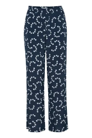 ICHI Marguerite pant in total eclipse