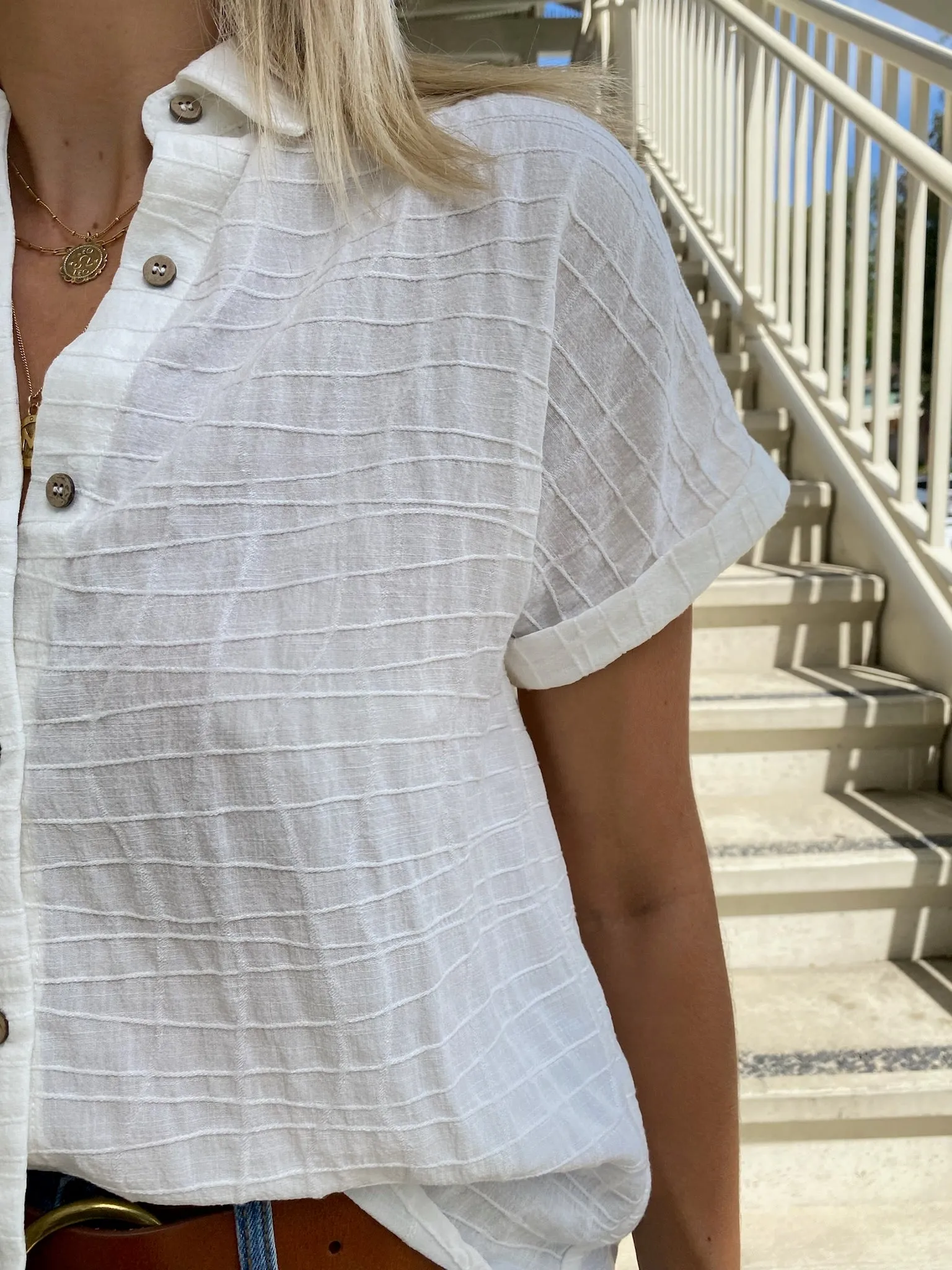 Indio Button Down Blouse
