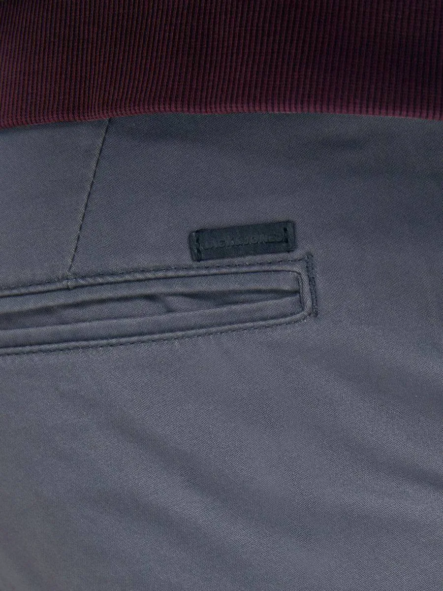 Jack & Jones Mens Marco Bowie Slim Fit Smart Casual Chino Trouser -ASPHALT