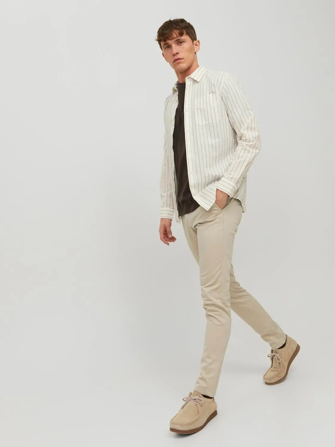 Jack & Jones Mens Marco Bowie Slim Fit Smart Casual Chino Trouser