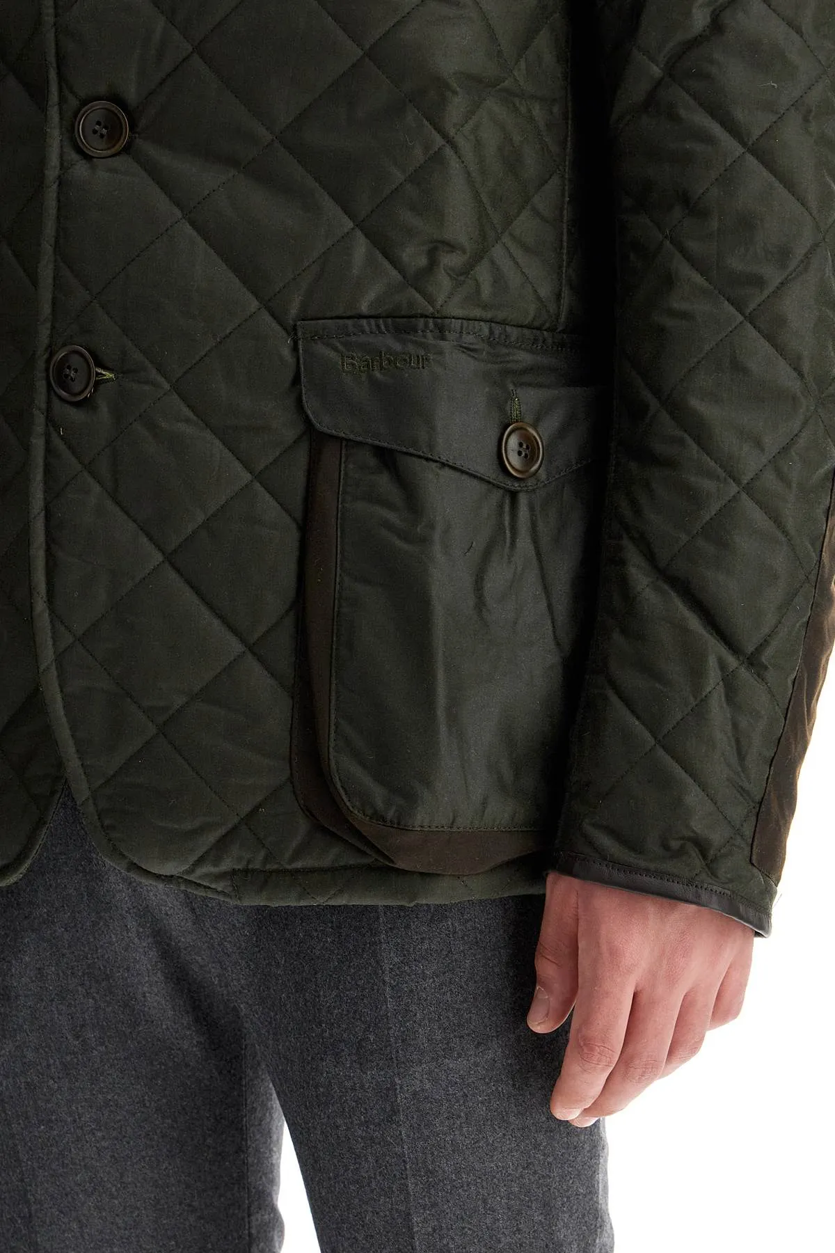 jacket with quilted wax finish
