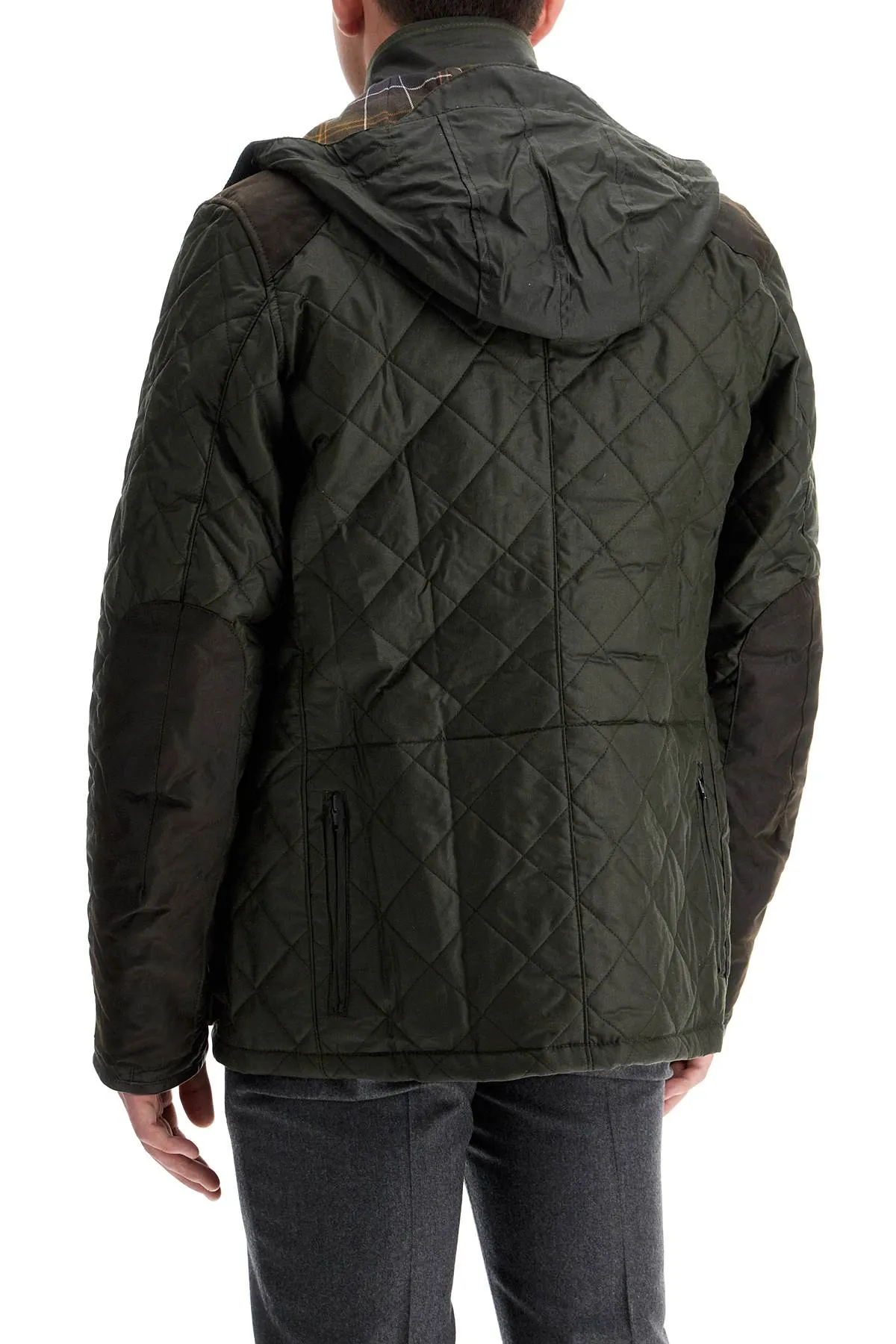 jacket with quilted wax finish