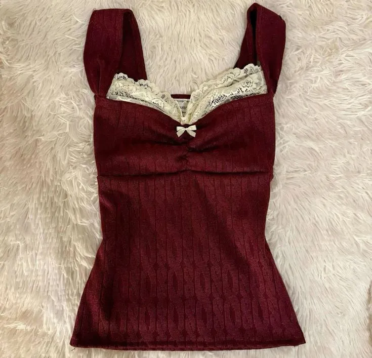 JazzHer Harajuku Halter tops Fashion Sweet Soft Y2K Women Sleeveless Clothing Classic Chic Singlet Sweet Cute Sleeveless Maiden Camisole