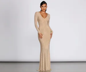 Jazzy Formal Stylish Heat Stone Dress
