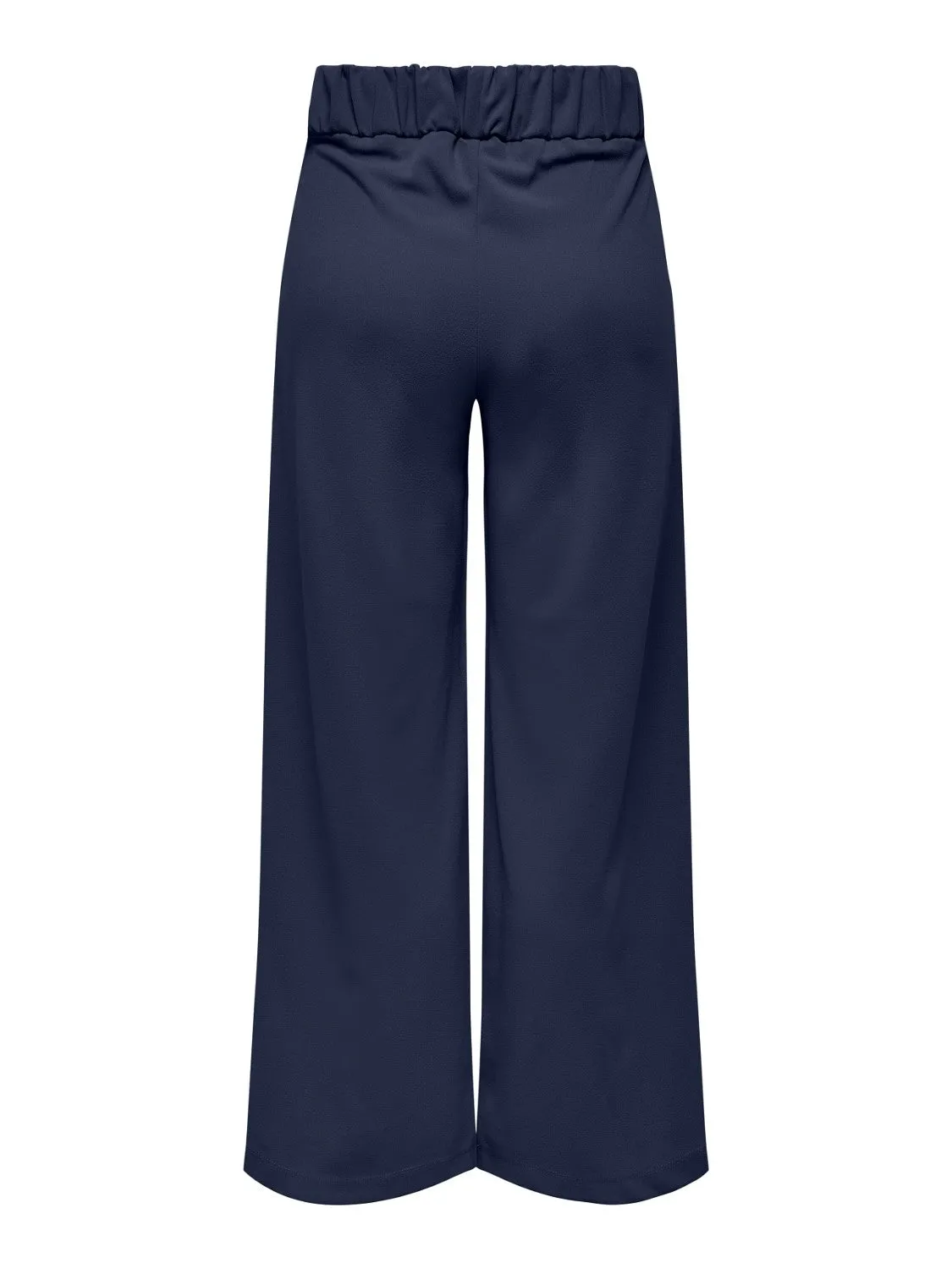 JDY Geggo Wide Leg Elasticated Waist Trousers 32" leg-Dark Blue