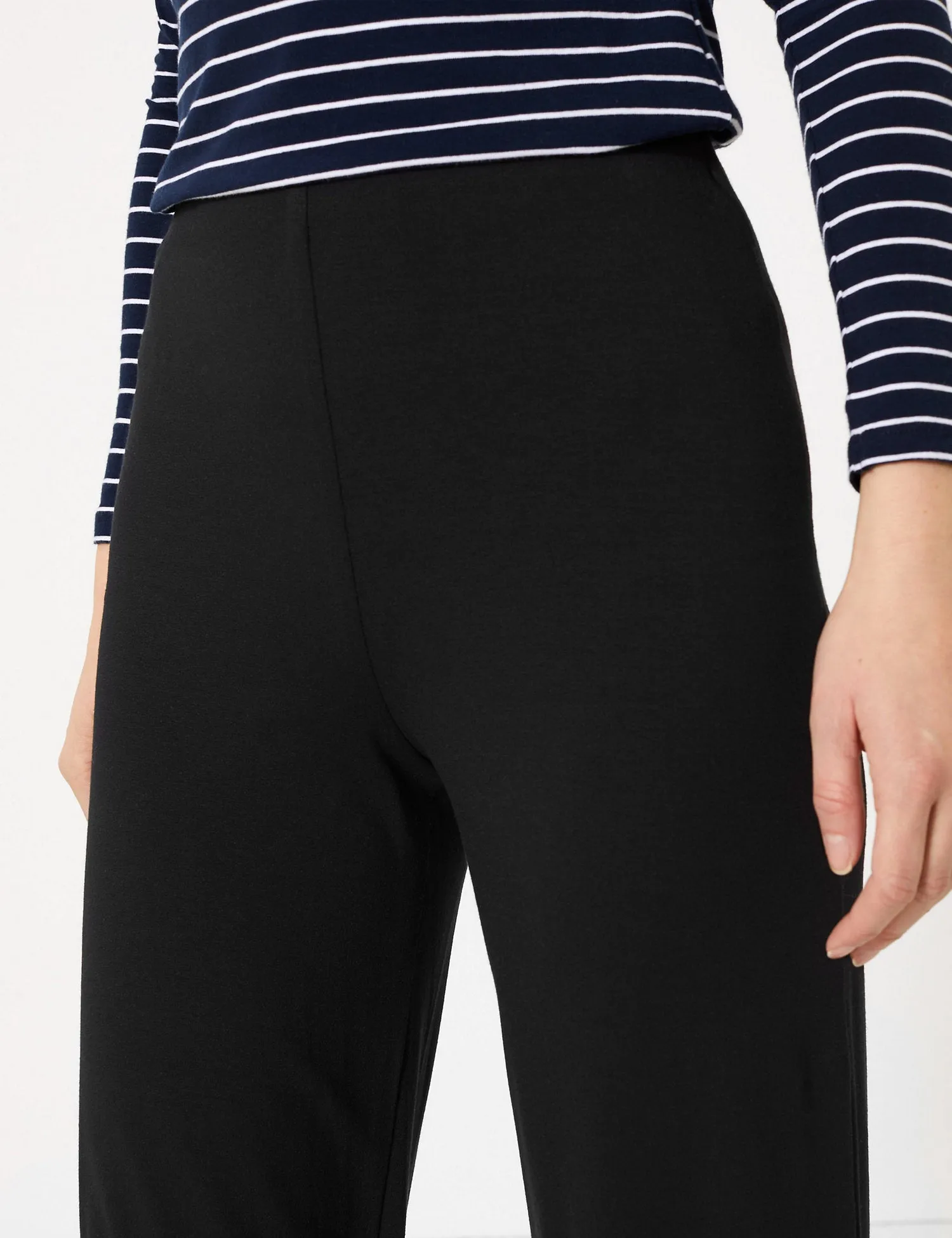 Jersey Wide Leg Trousers