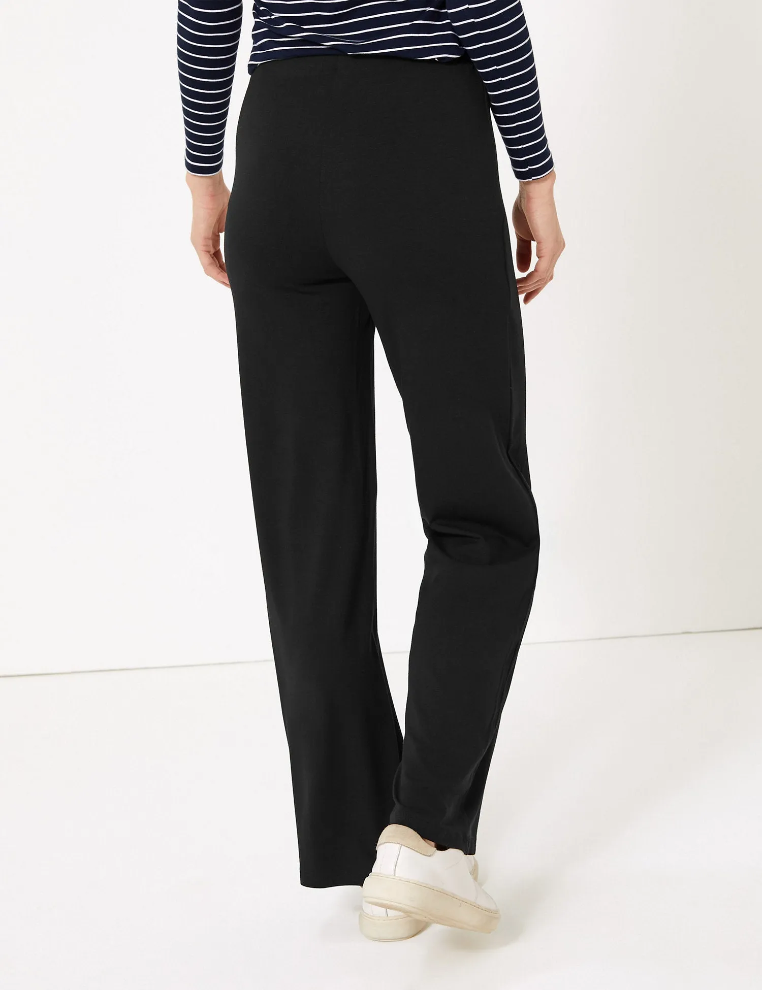 Jersey Wide Leg Trousers