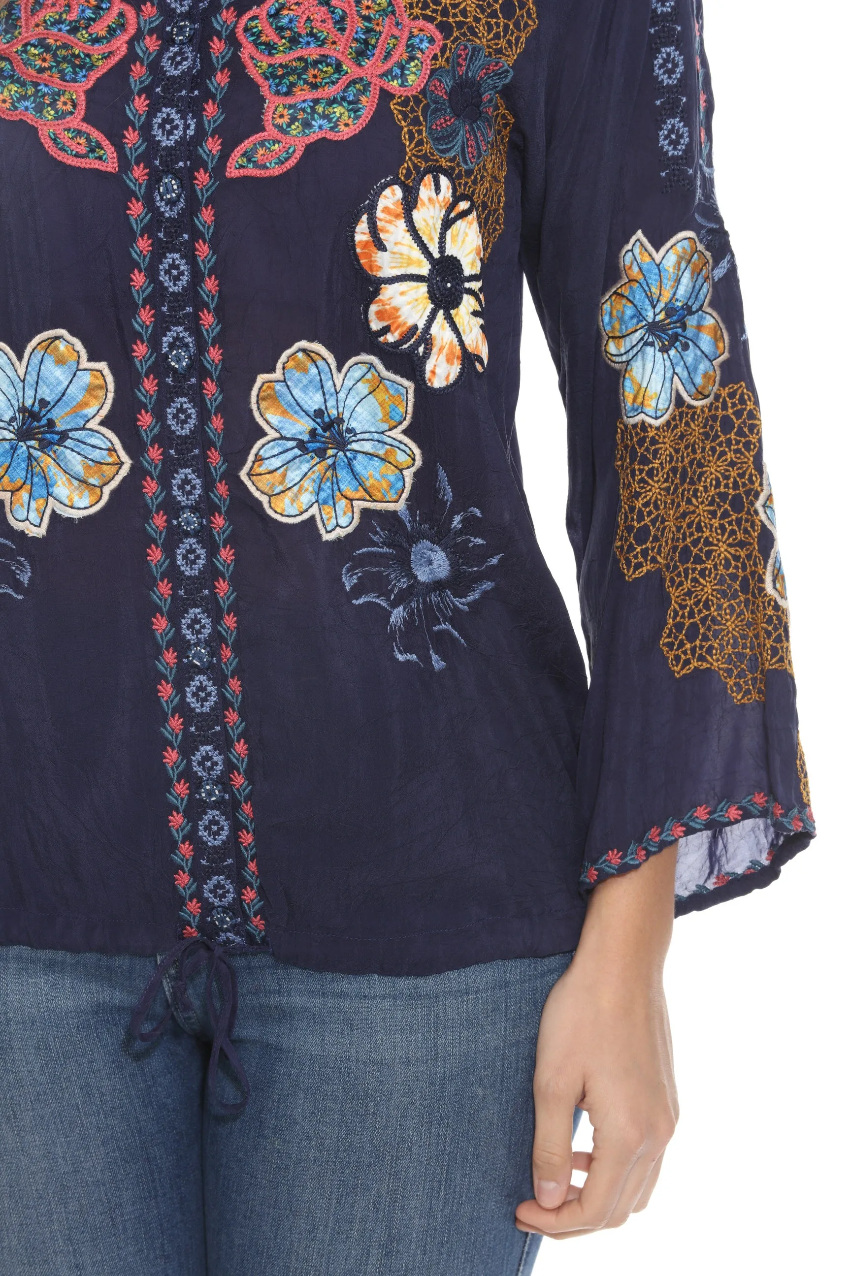 Johnny Was Dianne Button-Down Blouse C16124 *