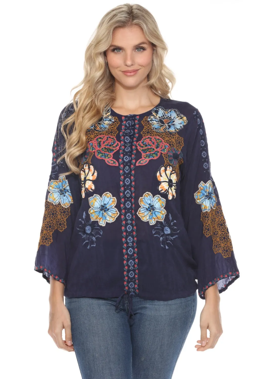 Johnny Was Dianne Button-Down Blouse C16124 *