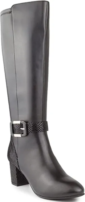 Karen Scott Womens Isabell Dress Boots, Black, Size 5.5