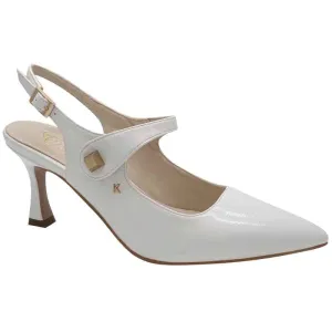Kate Appleby White Patent Strap Shoe - Parciau