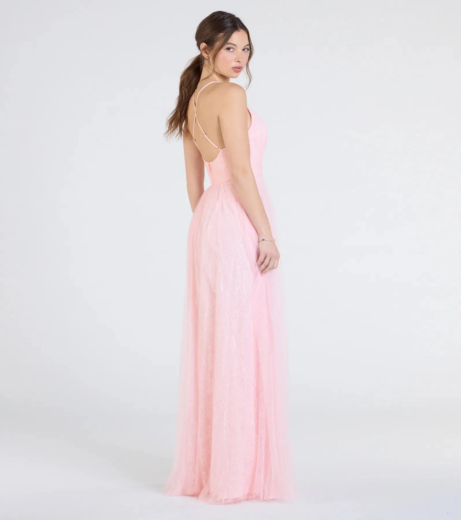 Kimora Lace Tulle A-Line Formal Dress