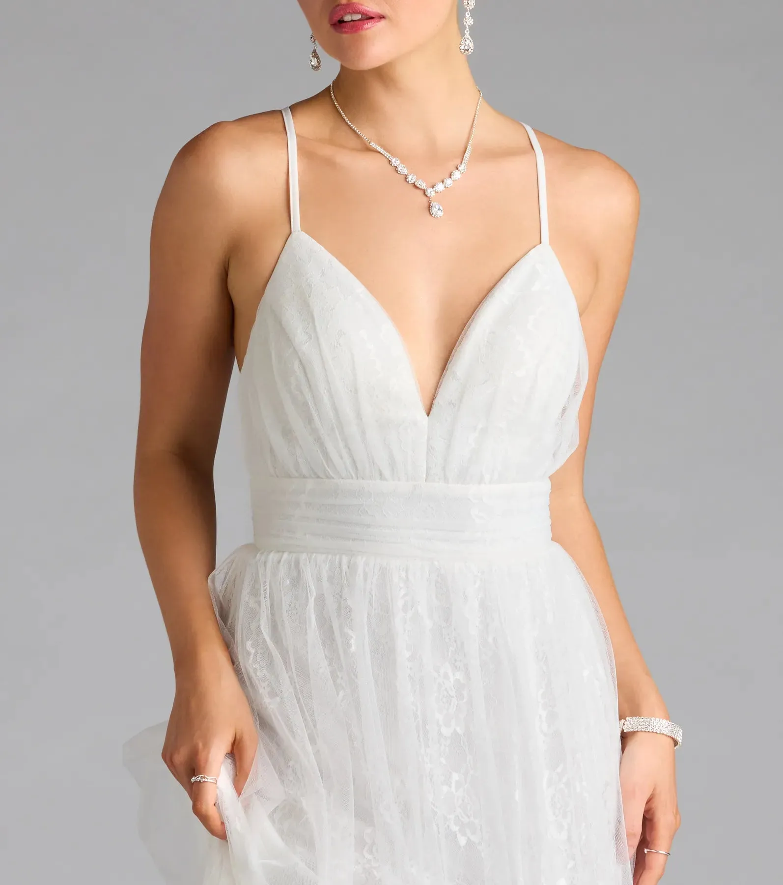 Kimora Lace Tulle A-Line Formal Dress